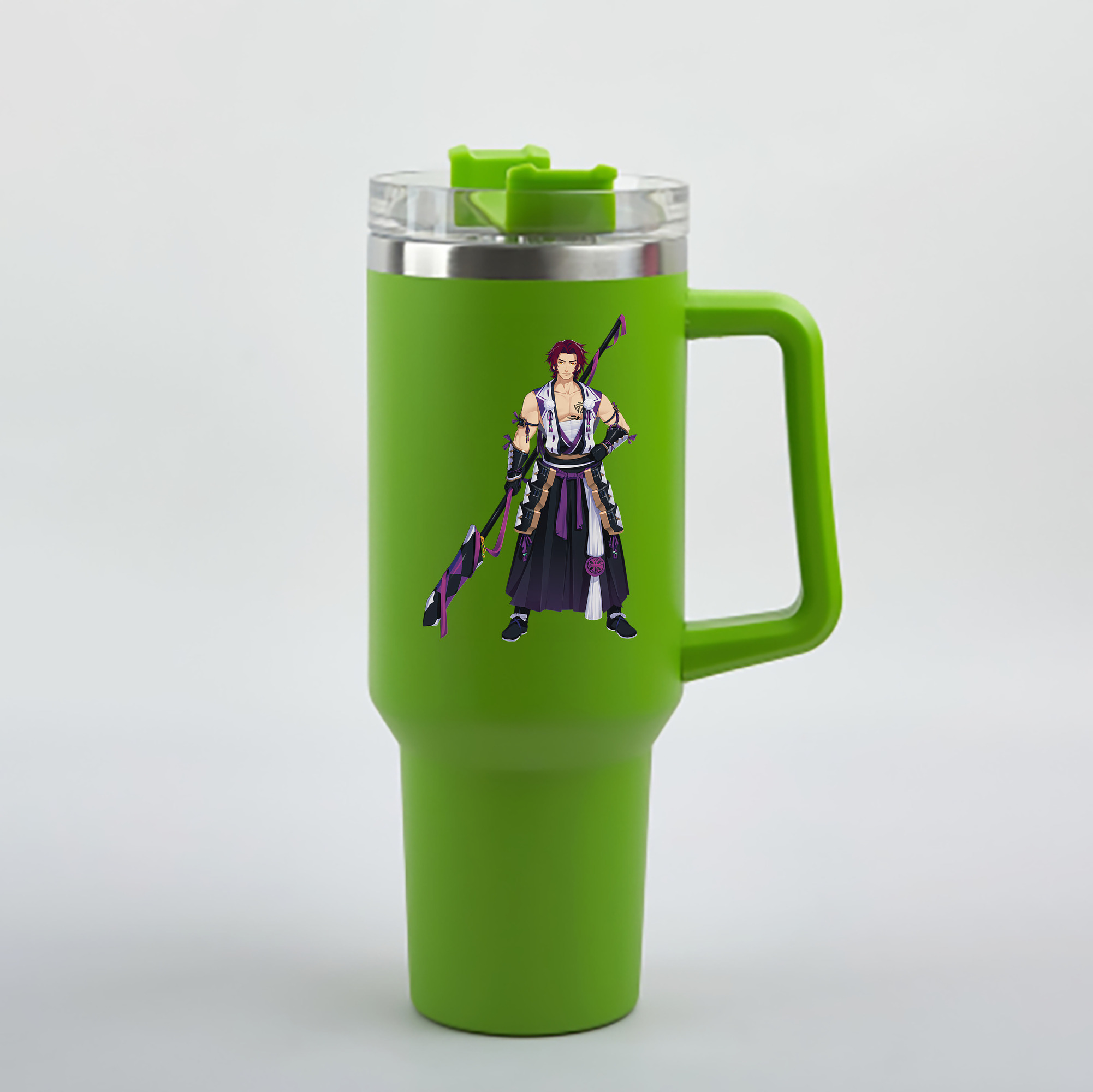 （画像用） 刀剣乱舞 Touken Ranbu 1200mL車用タンブラー - クリスタルステッカー（プラスチックストロー付き）